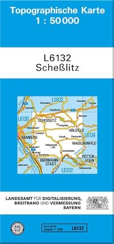 TK50 L6132 Scheßlitz: Topographische Karte 1:50000 (TK50 Topographische Karte 1:50000 Bayern)